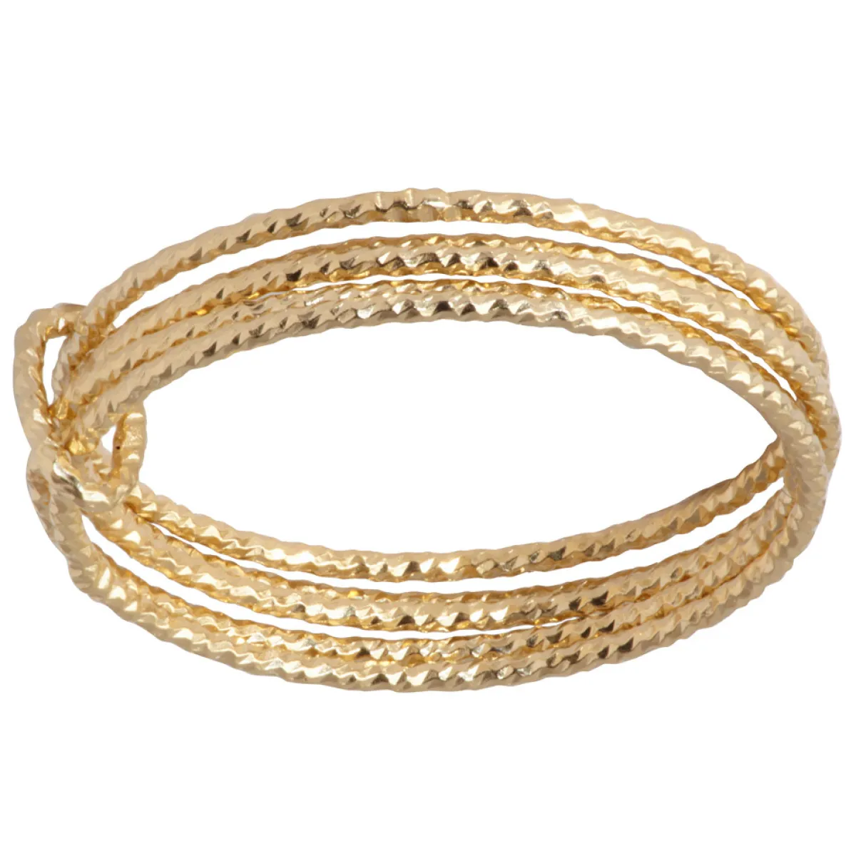 Tomfoolery 24ct Gold Plated Loop Ring Hot