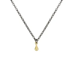 Tomfoolery 14ct Gold Single Small Pebble Pendant Fashion