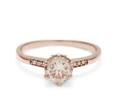 Tomfoolery 0.75ct Hazeline Champagne Diamond Solitaire Ring Sale