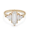 Tomfoolery 1.57ct Hex White Diamond Theda Ring New