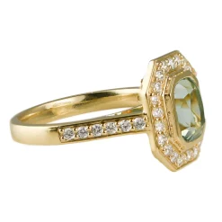 Tomfoolery 3.37ct Mint Tourmaline and Diamond Halo Ring Best