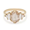 Tomfoolery 1.85ct Oval Rosecut Champagne Diamond Theda Ring Discount