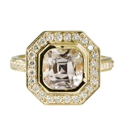 Tomfoolery 2.81ct Pink Tourmaline and Diamond Halo Ring Fashion