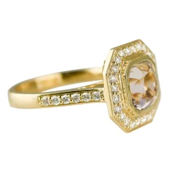 Tomfoolery 2.81ct Pink Tourmaline and Diamond Halo Ring Fashion
