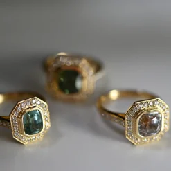 Tomfoolery 2.81ct Pink Tourmaline and Diamond Halo Ring Fashion