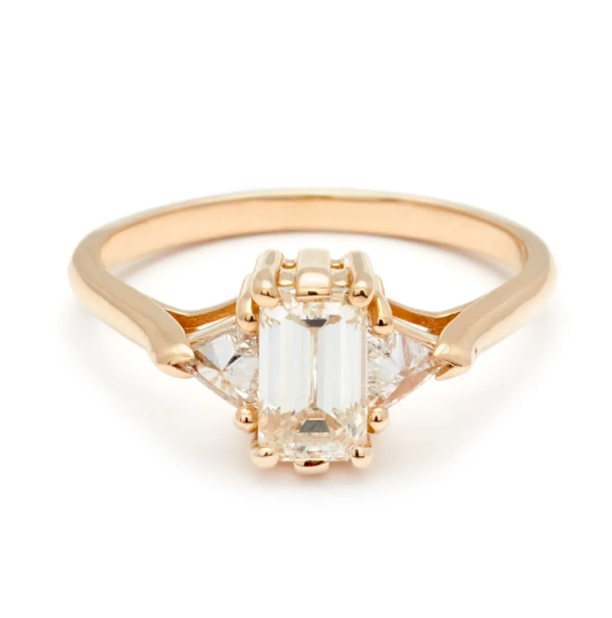 Tomfoolery 1ct Three White Diamond Bea Ring New