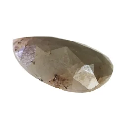 Tomfoolery 3.19ct Two Tone Grey & Brown Pear Rose Cut Diamond Fashion
