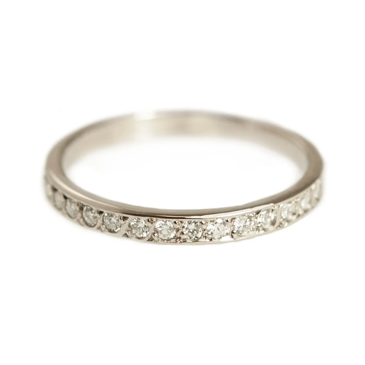 Tomfoolery 18ct White Gold & Pave Diamond Half Eternity Ring New