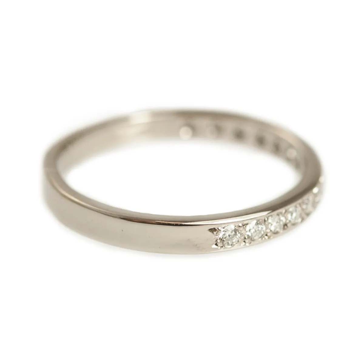 Tomfoolery 18ct White Gold & Pave Diamond Half Eternity Ring New