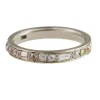 Tomfoolery 18ct White Gold Mixed Cut Puzzle Diamond Eternity Ring Fashion