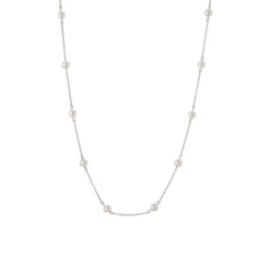 Tomfoolery 18ct White Gold Pearl Necklace Best