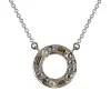 Tomfoolery 18ct White Gold Puzzle Halo Diamond Pendant Fashion