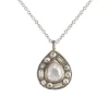 Tomfoolery 18ct White Gold Puzzle Pear Cut Grey Diamond Pendant Clearance