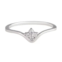 Tomfoolery 18ct White Gold V Cluster Diamond Ring Best