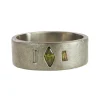 Tomfoolery 18ct White Muse Multi Diamond Flat Wide Ring Clearance