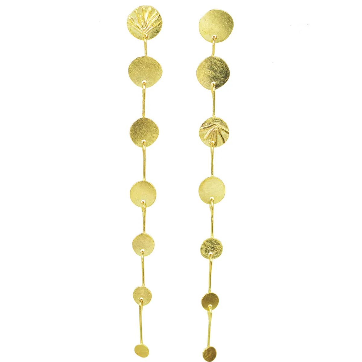 Tomfoolery 18ct Yellow Gold Cascade Sunray Earrings Fashion