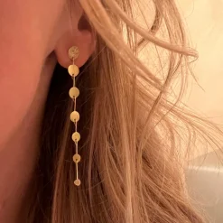 Tomfoolery 18ct Yellow Gold Cascade Sunray Earrings Fashion
