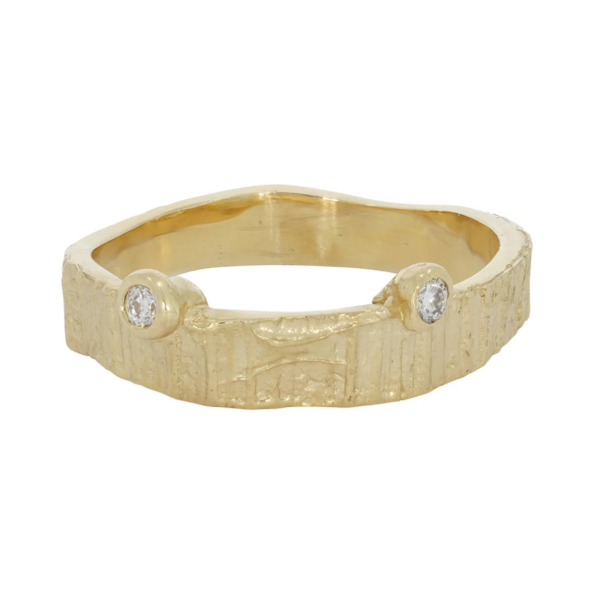 Tomfoolery 14ct Yellow Gold Crab Eyes Band Hot