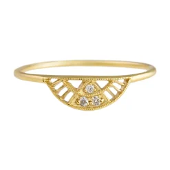 Tomfoolery 14ct Yellow Gold Diamond Archena Ring Sale