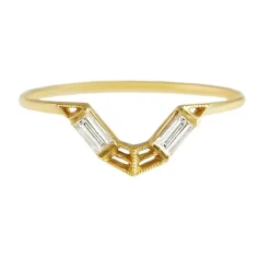 Tomfoolery 14ct Yellow Gold Diamond Elleyo Ring Outlet