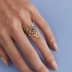 Tomfoolery 14ct Yellow Gold Diamond Soulen Ring New