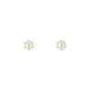Tomfoolery 9ct Yellow Gold Flower Pearl Studs Outlet