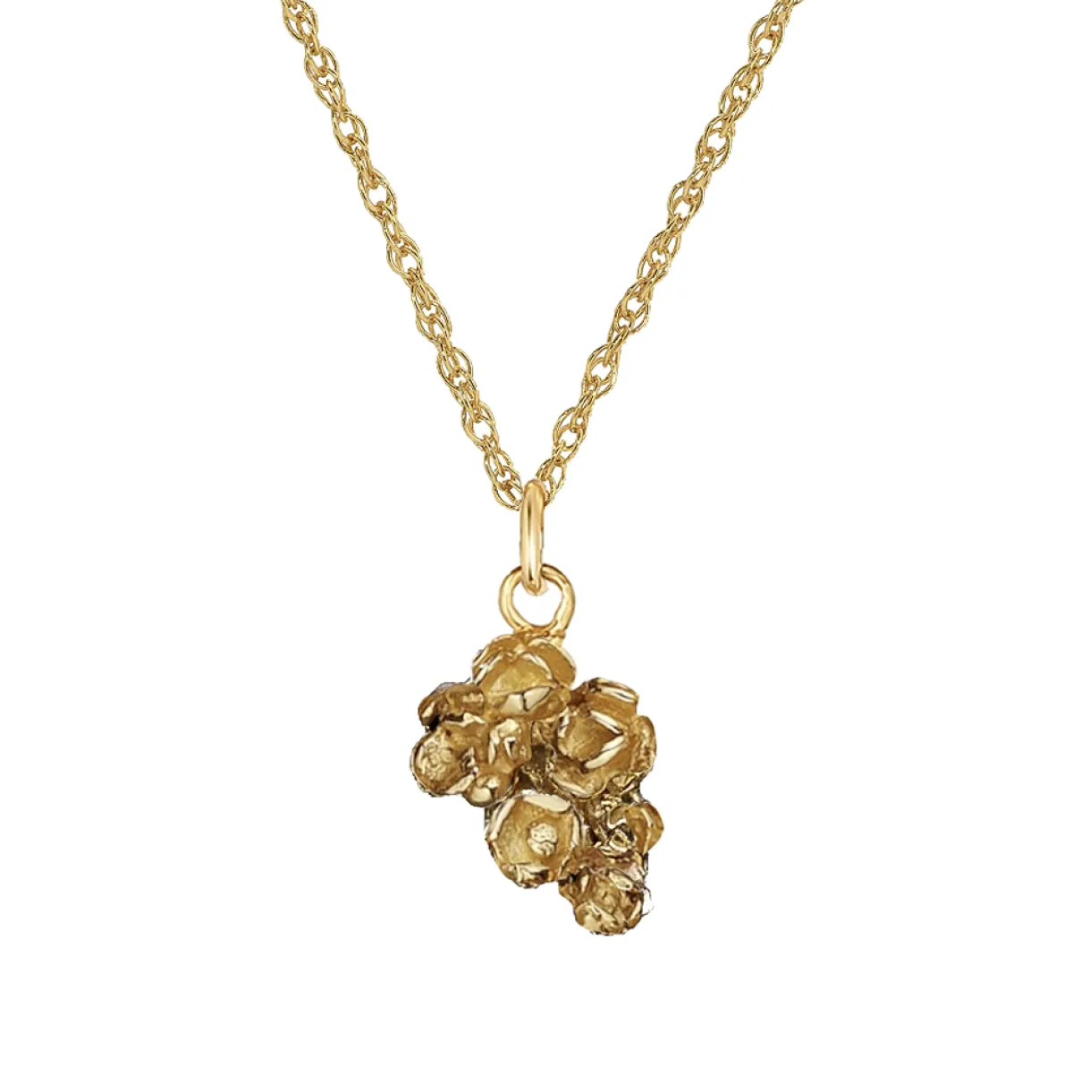 Tomfoolery 14ct Yellow Gold Little Roses Necklace Online