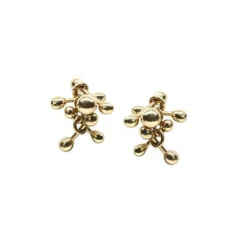 Tomfoolery 9ct Yellow Gold Molecule Stud Earrings Clearance