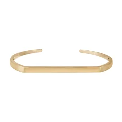 Tomfoolery 9ct Yellow Gold Narrow Flat Top Cuff Outlet