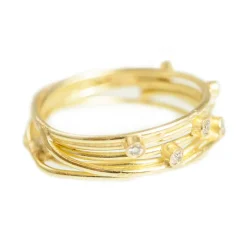 Tomfoolery 18ct Yellow Gold Open Wrap Ring With Diamonds Best