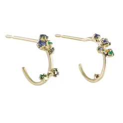 Tomfoolery 14ct Yellow Gold Orbit Hoop Earrings Discount