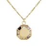 Tomfoolery 9ct Yellow Gold Pastel Octagon Pendant Fashion