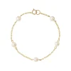 Tomfoolery 9ct Yellow Gold Pearl Bracelet Best