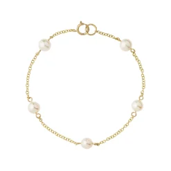 Tomfoolery 9ct Yellow Gold Pearl Bracelet Best