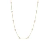 Tomfoolery 9ct Yellow Gold Pearl Chain Necklace Fashion