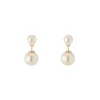 Tomfoolery 9ct Yellow Gold Pearl Drop Earrings Fashion
