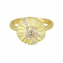 Tomfoolery 18ct Yellow Gold Radiance Ring Hot