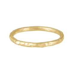 Tomfoolery 14ct Yellow Gold Signature Hammered Band Online
