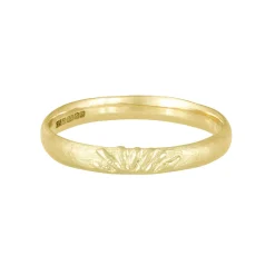 Tomfoolery 18ct Yellow Gold Sun Ray Band Ring Fashion