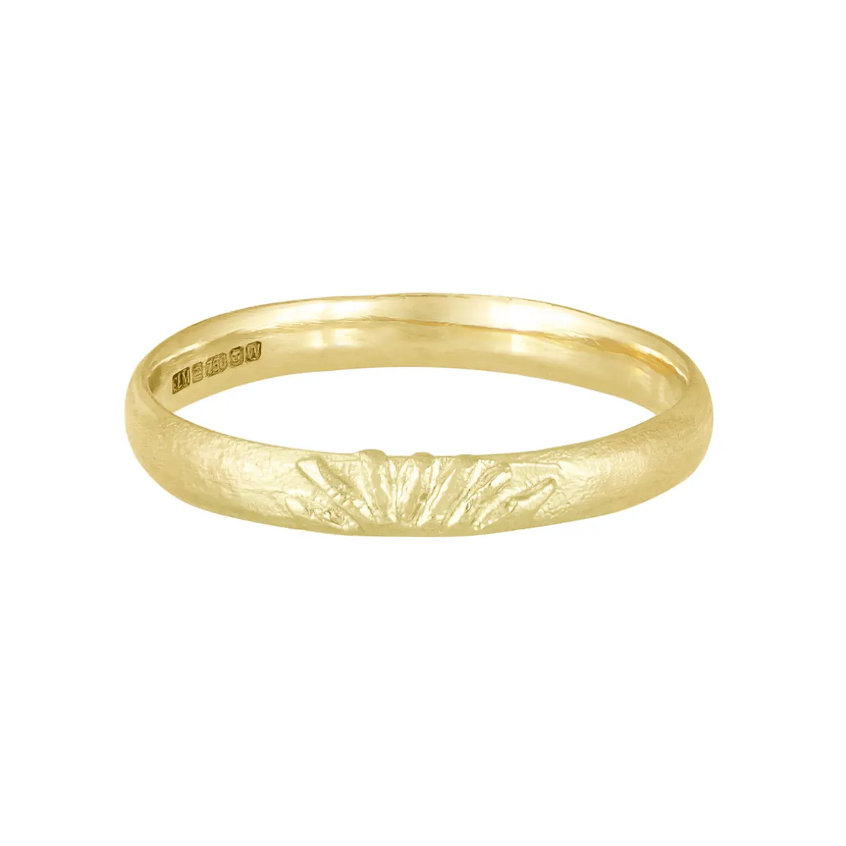 Tomfoolery 18ct Yellow Gold Sun Ray Band Ring Fashion