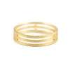 Tomfoolery 18ct Yellow Gold Triple Plain Arc Band Online