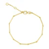 Tomfoolery Curve Bar Link Bracelet Hot