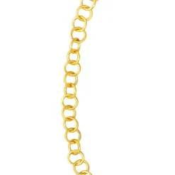 Tomfoolery Curve Circle Chain Necklace New