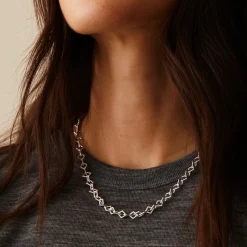 Tomfoolery Curve Diamond Chain Necklace Best