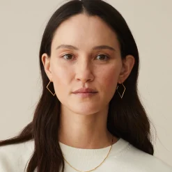 Tomfoolery Curve Diamond Hoops New
