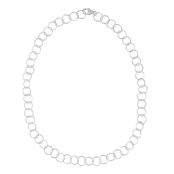 Tomfoolery Curve Large Circle Chain Necklace Sale