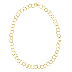 Tomfoolery Curve Large Circle Chain Necklace Sale