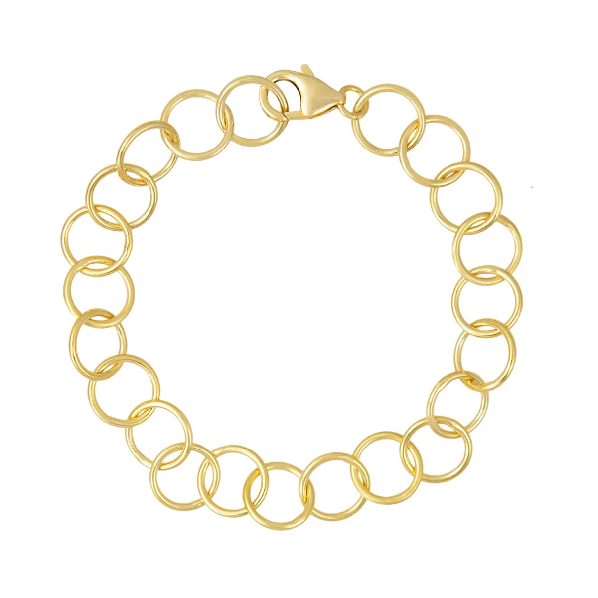 Tomfoolery Curve Large Circle Chain Bracelet Outlet