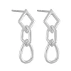 Tomfoolery Curve Multi Shape Link Drop Earrings Clearance