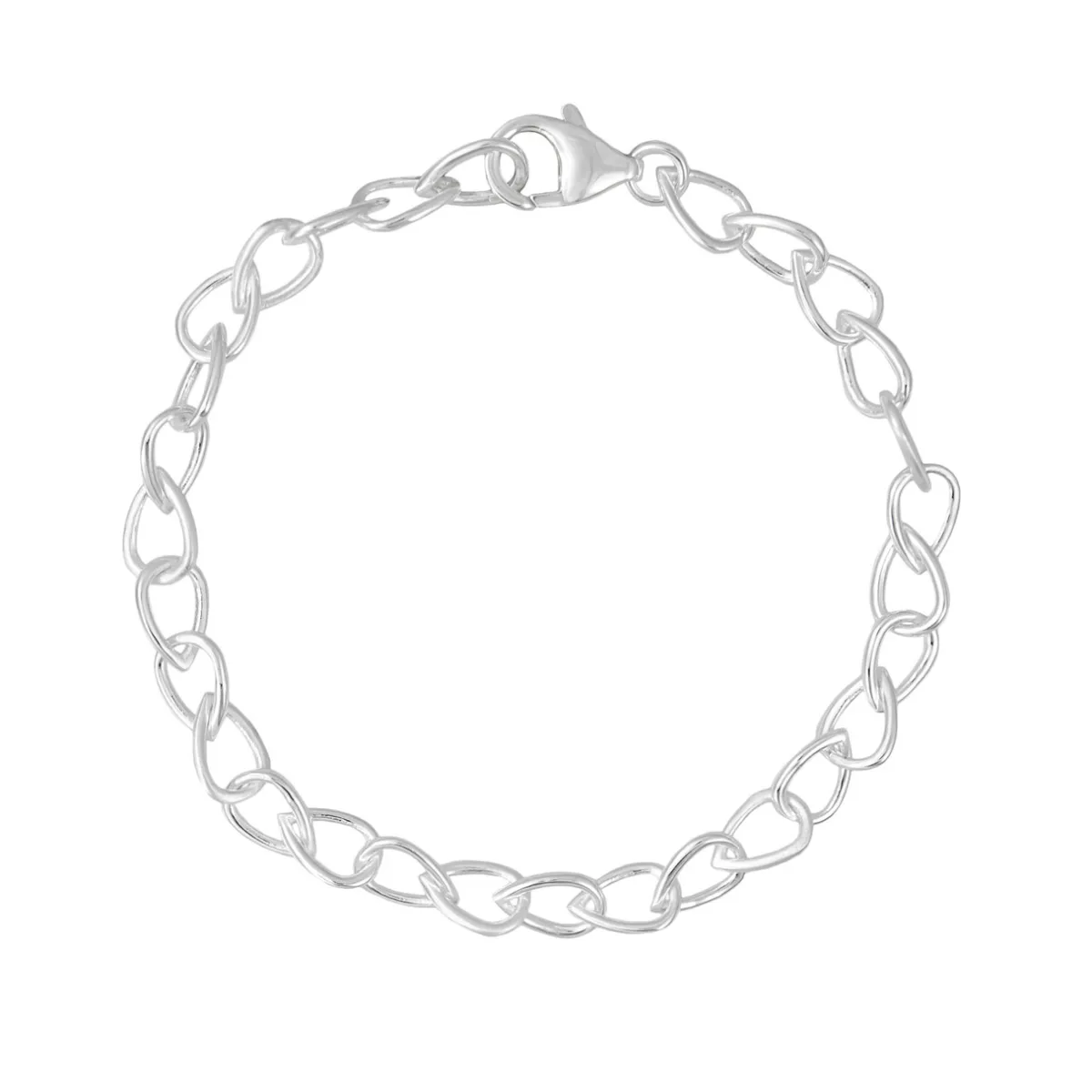 Tomfoolery Curve Pear Chain Bracelet New